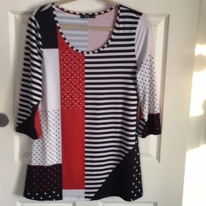 NWOT Mixed Media Tunic